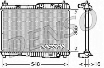 DENSO drm10043 - Радиатор, охлаждение двигателя