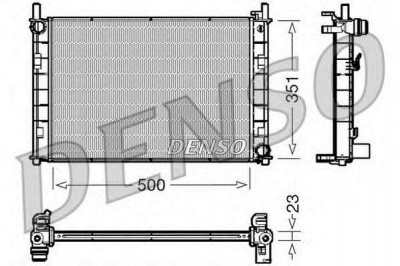 DENSO drm10045 -  Радиатор, охлаждение двигателя