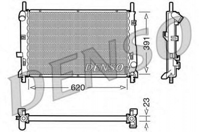 DENSO drm10070 -  Радиатор, охлаждение двигателя