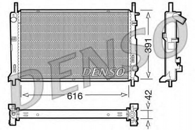DENSO drm10071 -  Радиатор, охлаждение двигателя