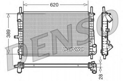 DENSO drm10072 -  Радиатор, охлаждение двигателя