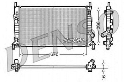 DENSO drm10075 -  Радиатор, охлаждение двигателя