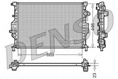 DENSO drm10077 -  Радиатор, охлаждение двигателя