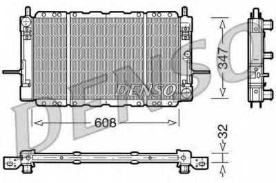 DENSO drm10085 -  Радиатор, охлаждение двигателя