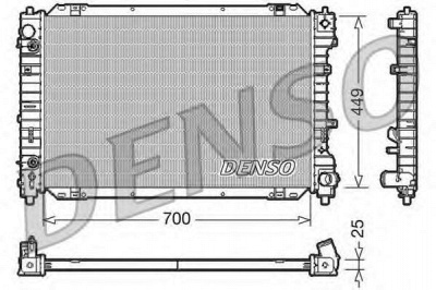 DENSO drm10087 -  Радиатор, охлаждение двигателя