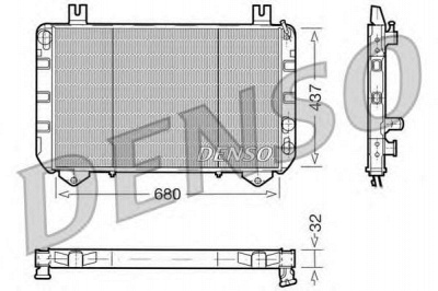 DENSO drm10093 -  Радиатор, охлаждение двигателя
