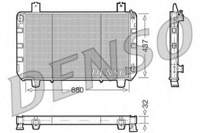 DENSO drm10095 -  Радиатор, охлаждение двигателя