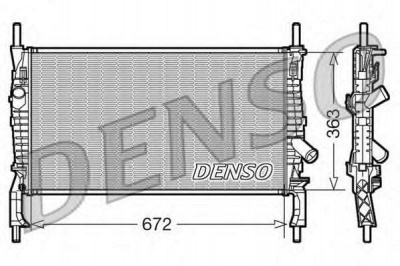 DENSO drm10105 -  Радиатор, охлаждение двигателя