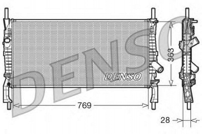 DENSO drm10106 -  Радиатор, охлаждение двигателя