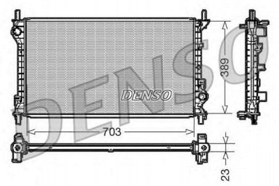 DENSO drm10108 -  Радиатор, охлаждение двигателя