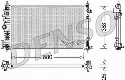 DENSO drm15007 -  Радиатор, охлаждение двигателя