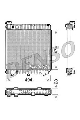 DENSO drm17001 -  Радиатор, охлаждение двигателя