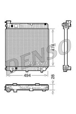 DENSO drm17002 -  Радиатор, охлаждение двигателя