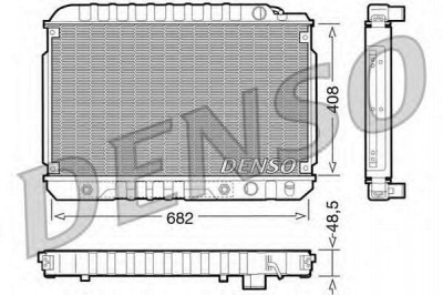 DENSO drm17003 -  Радиатор, охлаждение двигателя