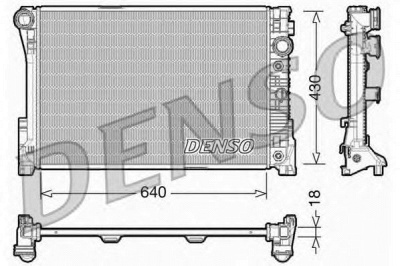 DENSO drm17005 -  Радиатор, охлаждение двигателя