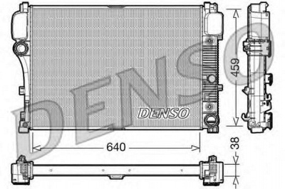DENSO drm17008 -  Радиатор, охлаждение двигателя