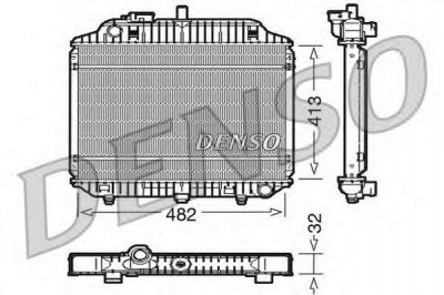 DENSO drm17010 -  Радиатор, охлаждение двигателя