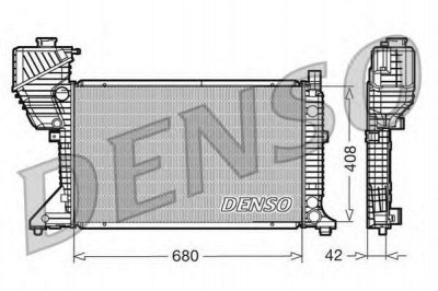 DENSO drm17011 -  Радиатор, охлаждение двигателя