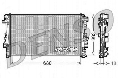 DENSO drm17012 -  Радиатор, охлаждение двигателя
