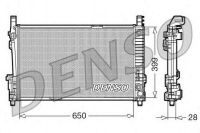 DENSO drm17013 -  Радиатор, охлаждение двигателя