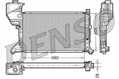 DENSO drm17015 -  Радиатор, охлаждение двигателя