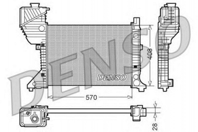 DENSO drm17016 -  Радиатор, охлаждение двигателя