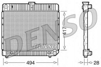 DENSO drm17021 -  Радиатор, охлаждение двигателя