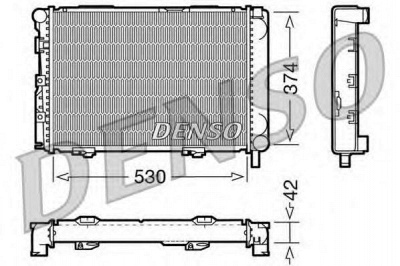 DENSO drm17025 -  Радиатор, охлаждение двигателя