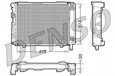 DENSO drm17029 -  Радиатор, охлаждение двигателя