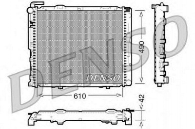 DENSO drm17035 -  Радиатор, охлаждение двигателя