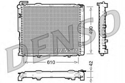 DENSO drm17036 -  Радиатор, охлаждение двигателя