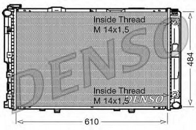 DENSO drm17039 -  Радиатор, охлаждение двигателя