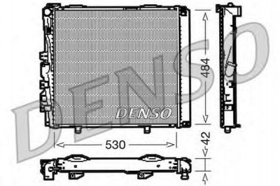 DENSO drm17040 -  Радиатор, охлаждение двигателя