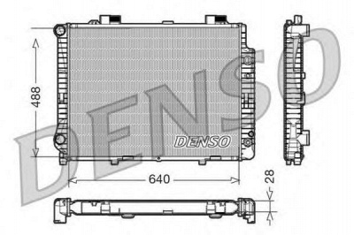 DENSO drm17041 -  Радиатор, охлаждение двигателя