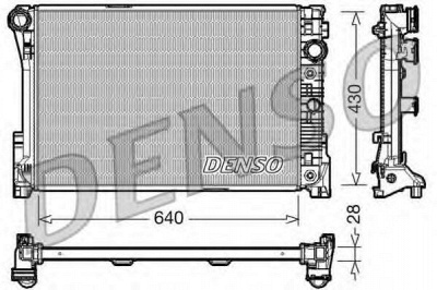 DENSO drm17043 -  Радиатор, охлаждение двигателя
