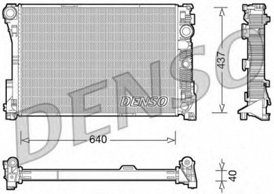 DENSO drm17045 -  Радиатор, охлаждение двигателя