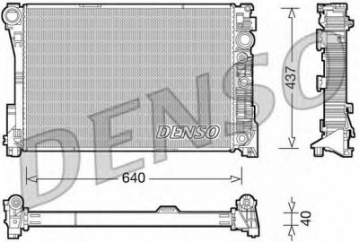 DENSO drm17046 -  Радиатор, охлаждение двигателя