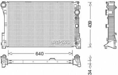 DENSO drm17048 -  Радиатор, охлаждение двигателя