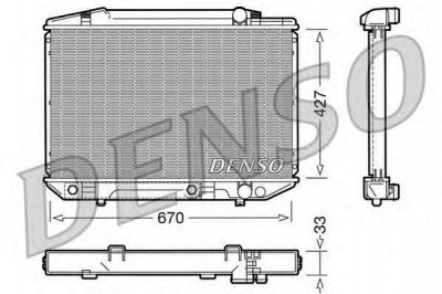 DENSO drm17051 -  Радиатор, охлаждение двигателя