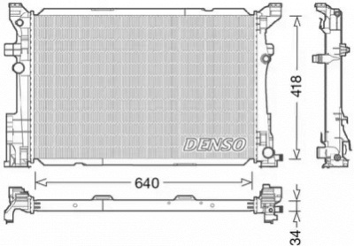 DENSO drm17054 -  Радиатор, охлаждение двигателя