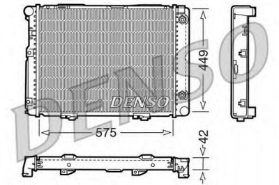 DENSO drm17060 -  Радиатор, охлаждение двигателя