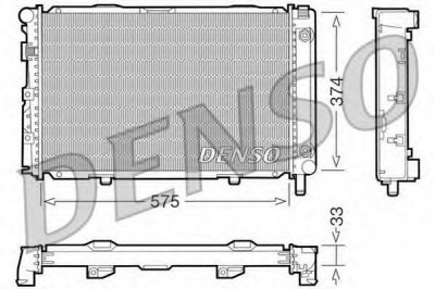 DENSO drm17063 -  Радиатор, охлаждение двигателя