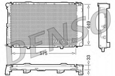 DENSO drm17066 -  Радиатор, охлаждение двигателя