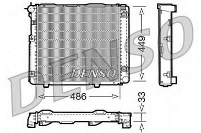 DENSO drm17067 -  Радиатор, охлаждение двигателя
