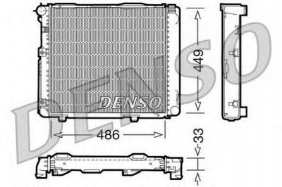 DENSO drm17068 -  Радиатор, охлаждение двигателя