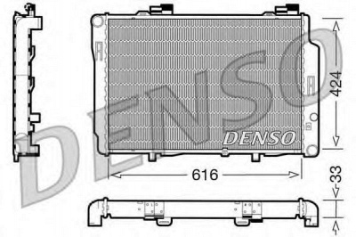 DENSO drm17070 -  Радиатор, охлаждение двигателя