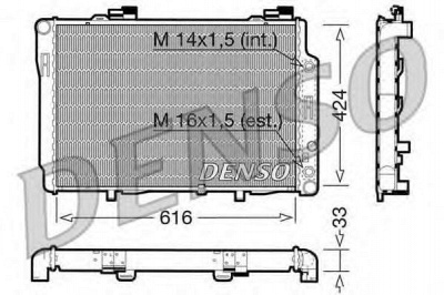 DENSO drm17071 -  Радиатор, охлаждение двигателя