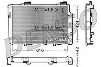 DENSO drm17073 -  Радиатор, охлаждение двигателя