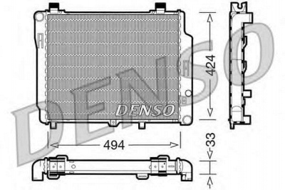 DENSO drm17074 -  Радиатор, охлаждение двигателя