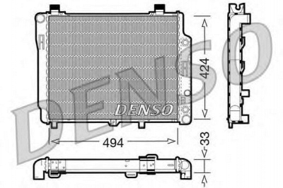 DENSO drm17075 -  Радиатор, охлаждение двигателя
